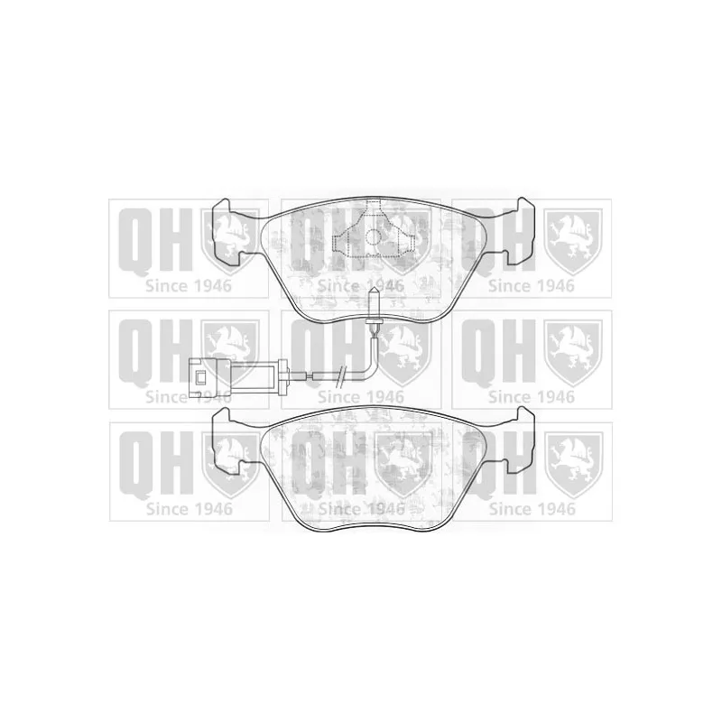 Jeu de 4 plaquettes de frein avant QUINTON HAZELL BP835