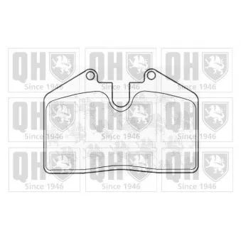 Jeu de 4 plaquettes de frein avant QUINTON HAZELL BP849