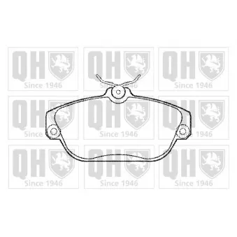 Jeu de 4 plaquettes de frein avant QUINTON HAZELL BP859