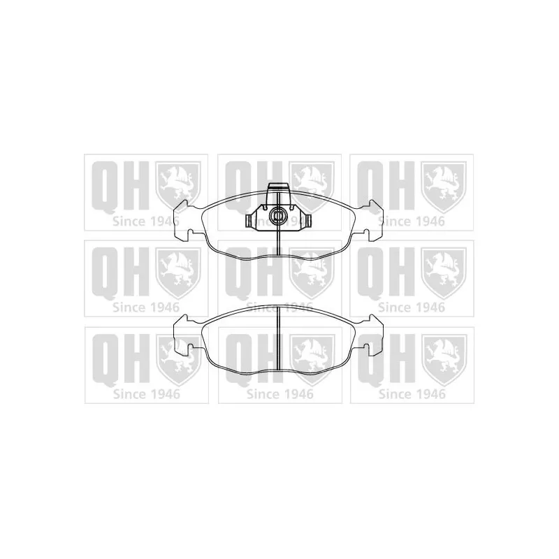 Jeu de 4 plaquettes de frein avant QUINTON HAZELL BP871