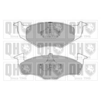 Jeu de 4 plaquettes de frein avant QUINTON HAZELL BP873