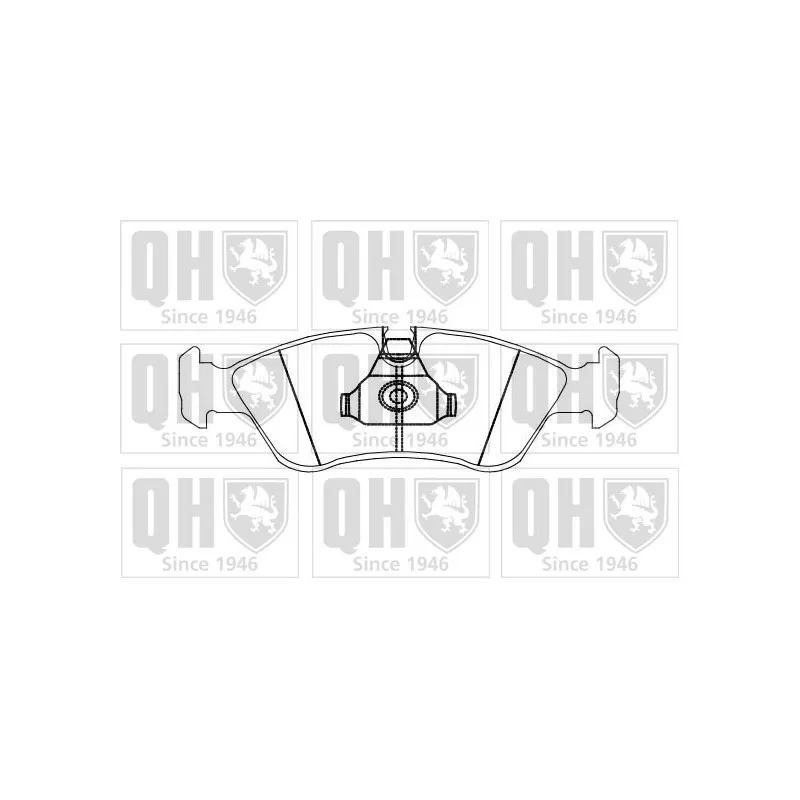Jeu de 4 plaquettes de frein avant QUINTON HAZELL BP874