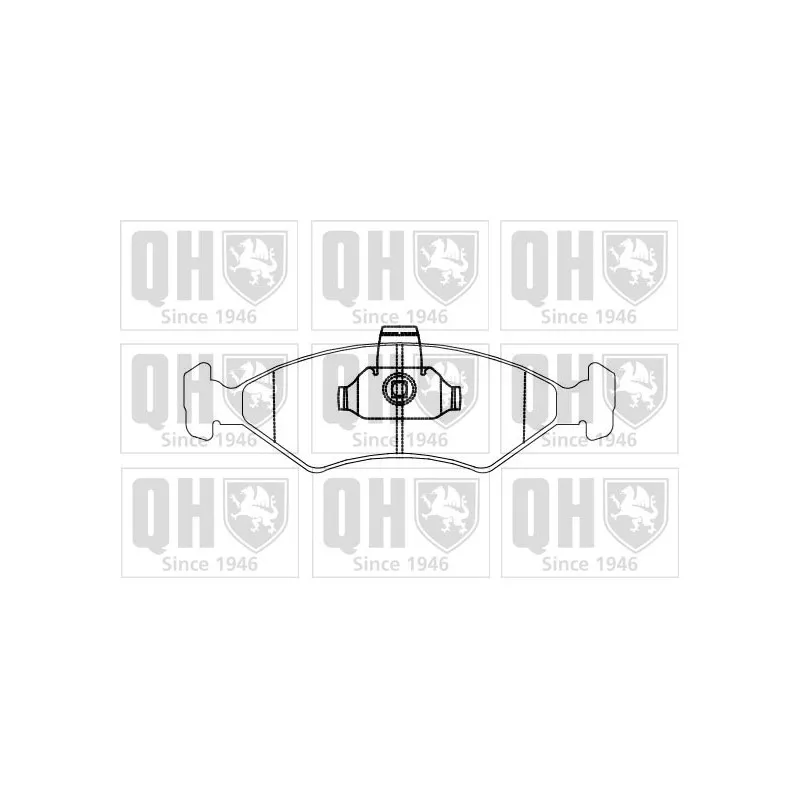 Jeu de 4 plaquettes de frein avant QUINTON HAZELL BP876
