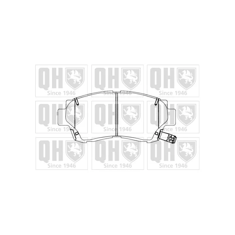 Jeu de 4 plaquettes de frein avant QUINTON HAZELL BP884