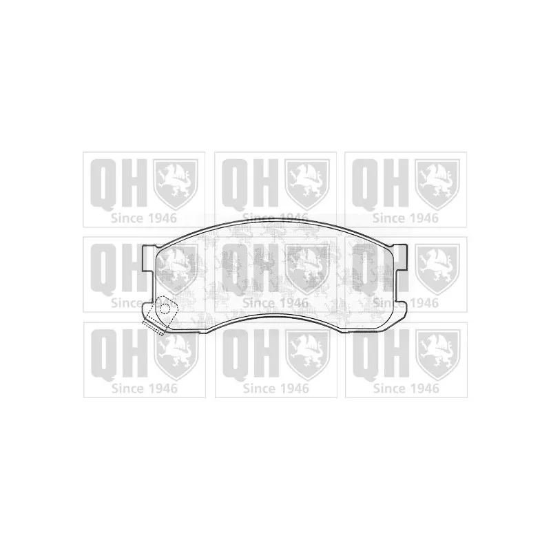 Jeu de 4 plaquettes de frein avant QUINTON HAZELL BP893