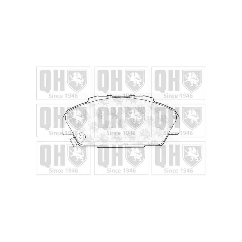 Jeu de 4 plaquettes de frein avant QUINTON HAZELL BP895
