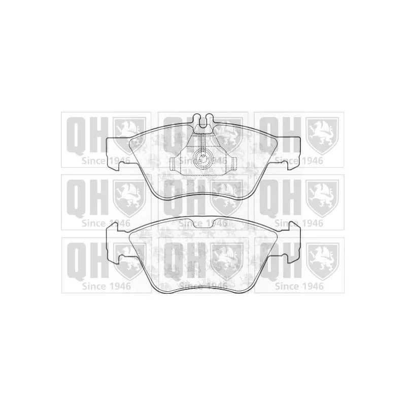 Jeu de 4 plaquettes de frein avant QUINTON HAZELL BP920