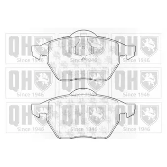 Jeu de 4 plaquettes de frein avant QUINTON HAZELL BP922