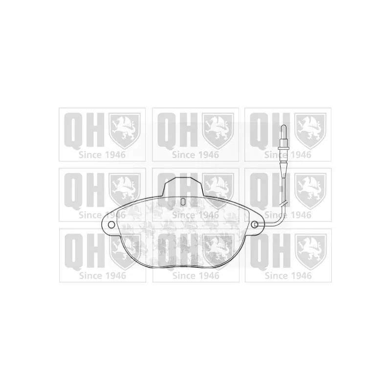 Jeu de 4 plaquettes de frein avant QUINTON HAZELL BP923