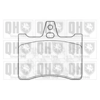 Jeu de 4 plaquettes de frein arrière QUINTON HAZELL