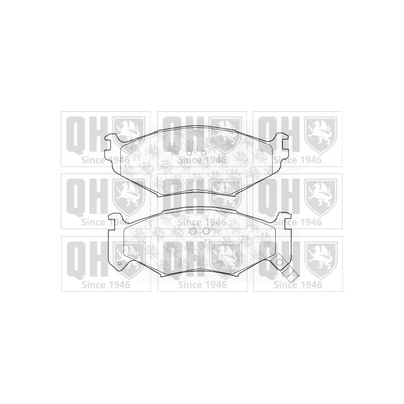 Jeu de 4 plaquettes de frein avant QUINTON HAZELL BP942