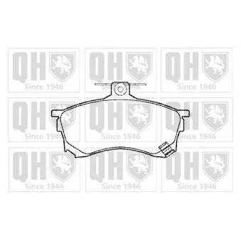 Jeu de 4 plaquettes de frein avant QUINTON HAZELL BP960