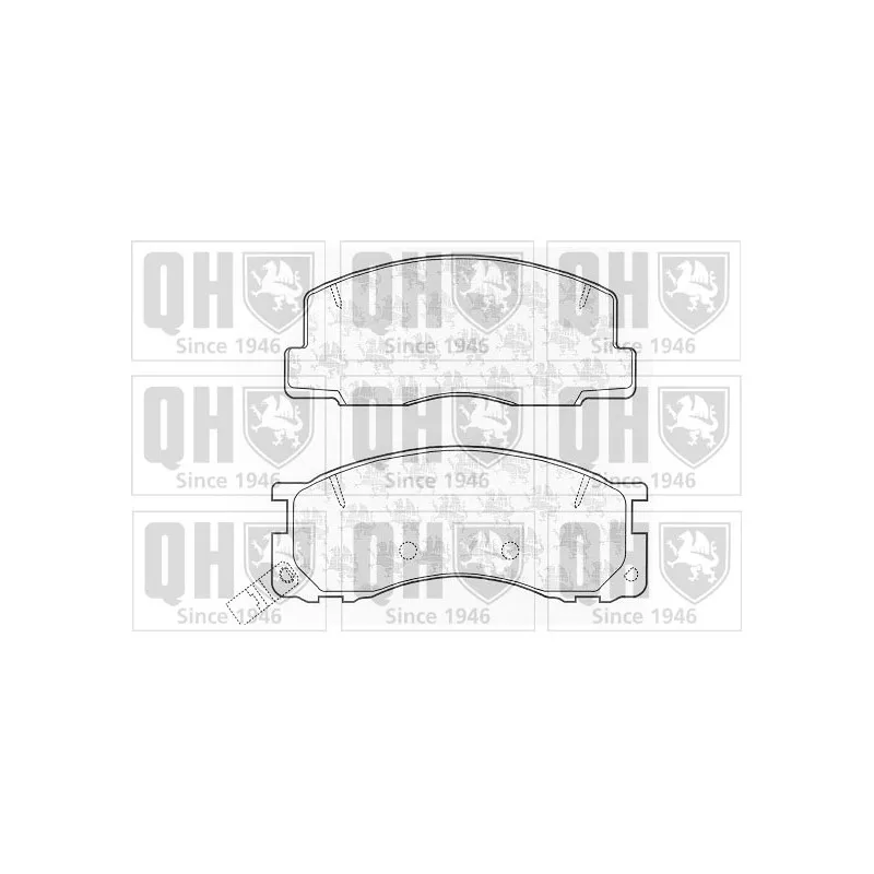 Jeu de 4 plaquettes de frein avant QUINTON HAZELL BP965