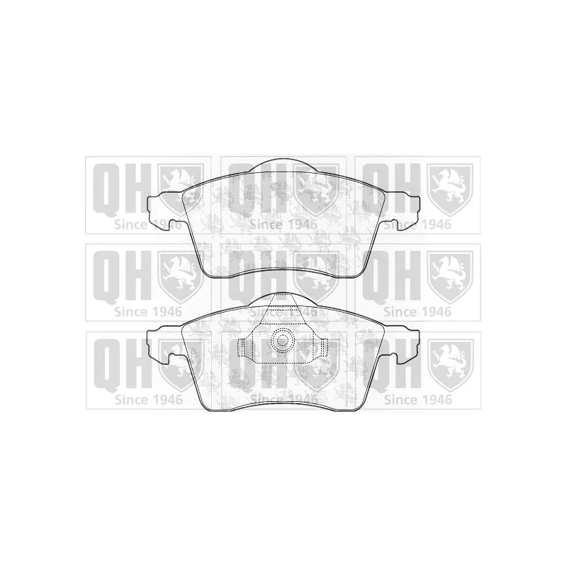 Jeu de 4 plaquettes de frein avant QUINTON HAZELL BP974