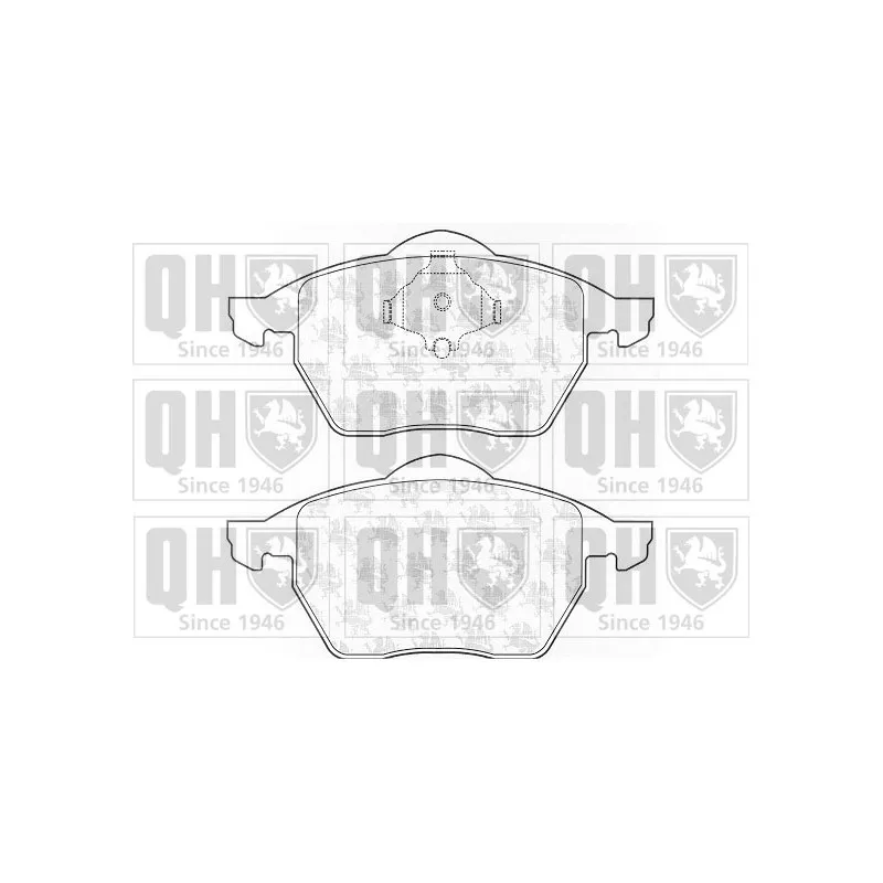 Jeu de 4 plaquettes de frein avant QUINTON HAZELL BP975