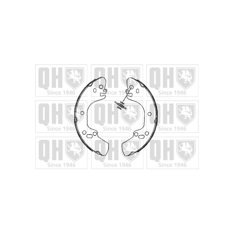 Jeu de mâchoires de frein QUINTON HAZELL BS1031