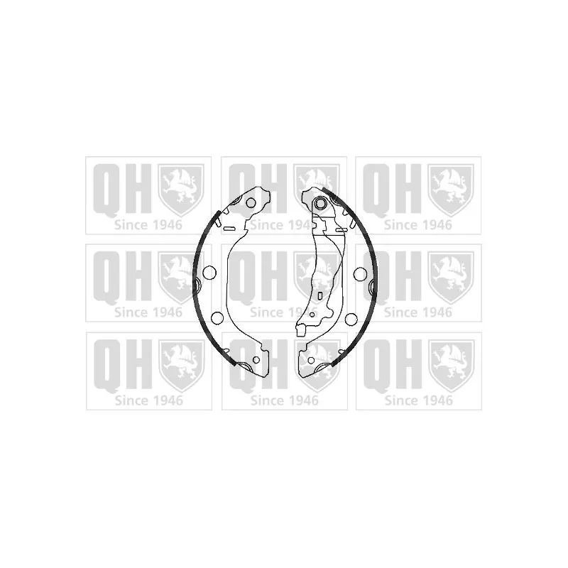 Jeu de mâchoires de frein QUINTON HAZELL BS1033