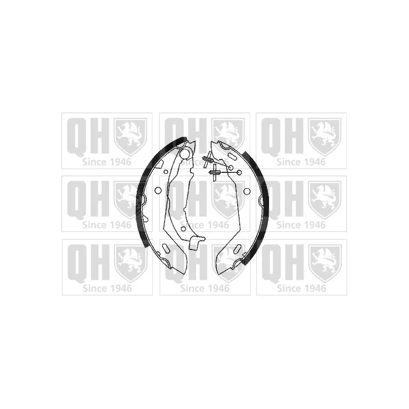Jeu de mâchoires de frein QUINTON HAZELL BS1043