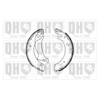 Jeu de mâchoires de frein QUINTON HAZELL