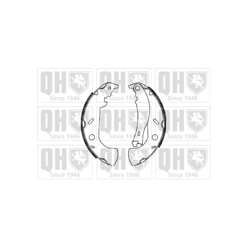 Jeu de mâchoires de frein QUINTON HAZELL BS1057