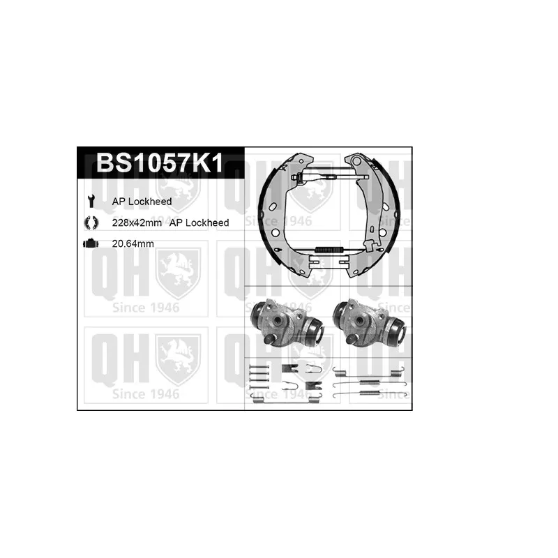Kit de freins, freins à tambours QUINTON HAZELL BS1057K1