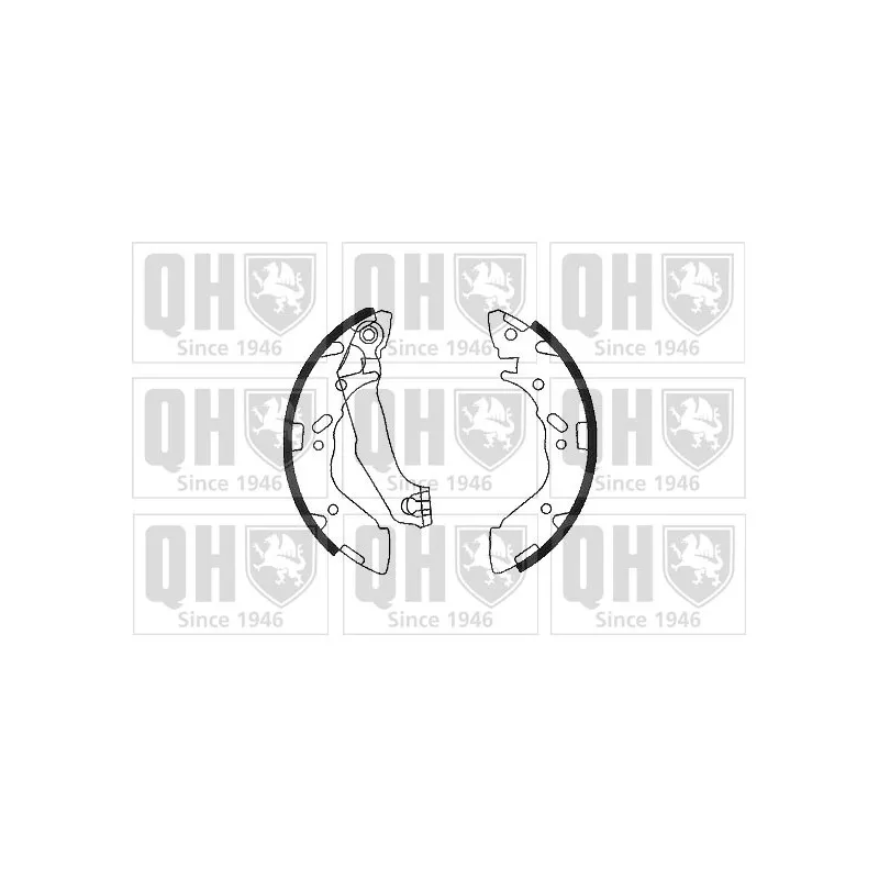 Jeu de mâchoires de frein QUINTON HAZELL BS1066