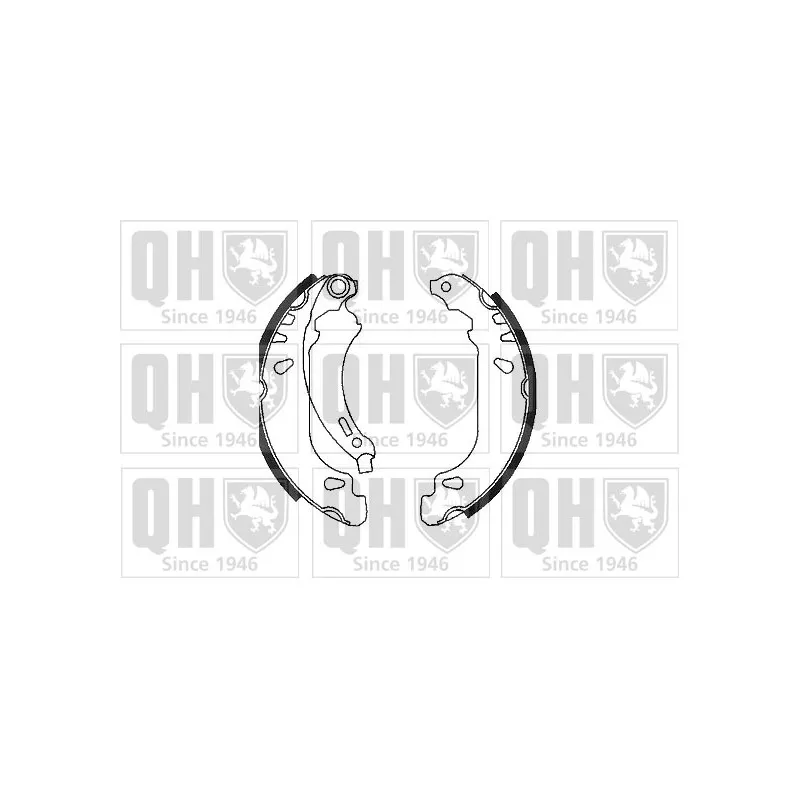 Jeu de mâchoires de frein QUINTON HAZELL BS1068