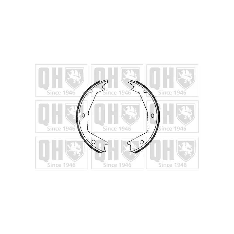 Jeu de mâchoires de frein, frein de stationnement QUINTON HAZELL BS1073