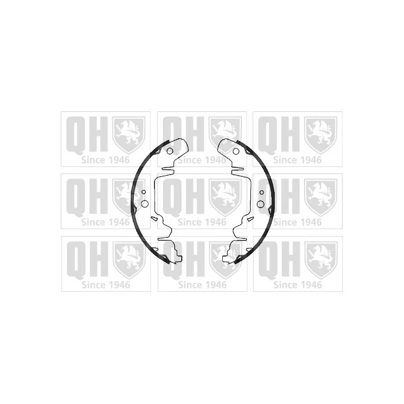 Jeu de mâchoires de frein QUINTON HAZELL BS1074