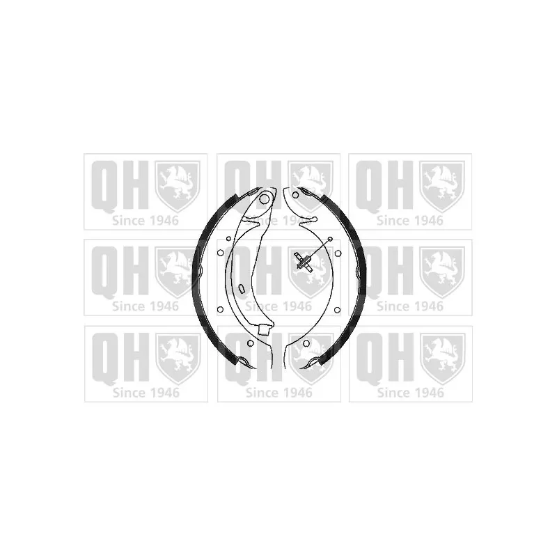 Jeu de mâchoires de frein QUINTON HAZELL BS1075