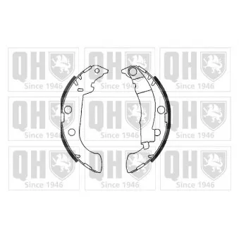 Jeu de mâchoires de frein QUINTON HAZELL BS1080