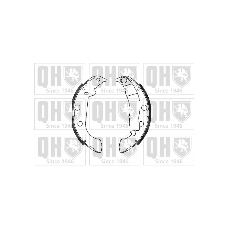 Jeu de mâchoires de frein QUINTON HAZELL BS1080