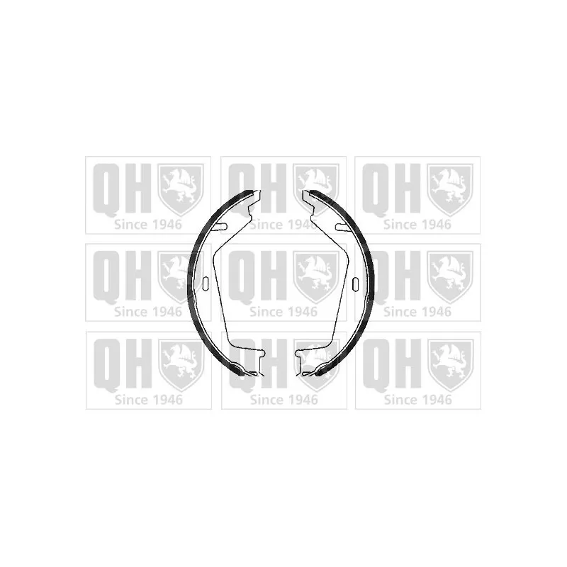 Jeu de mâchoires de frein, frein de stationnement QUINTON HAZELL BS1082