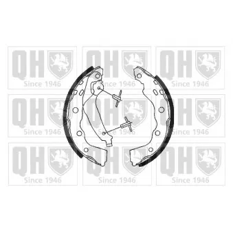Jeu de mâchoires de frein QUINTON HAZELL BS1084