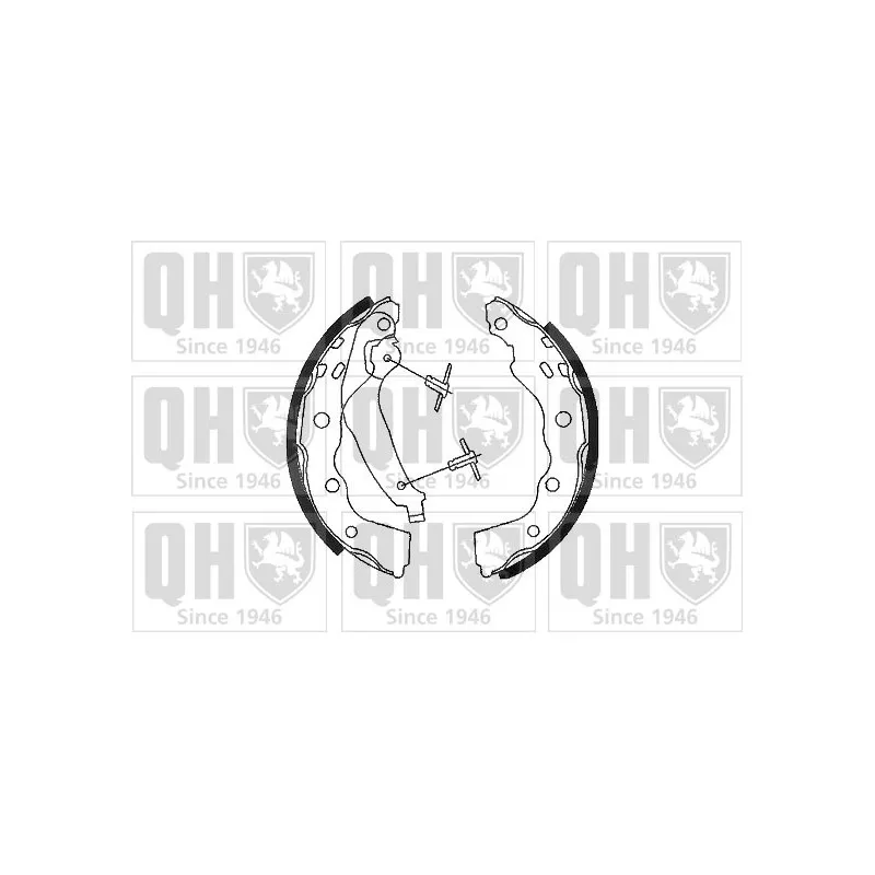 Jeu de mâchoires de frein QUINTON HAZELL BS1084