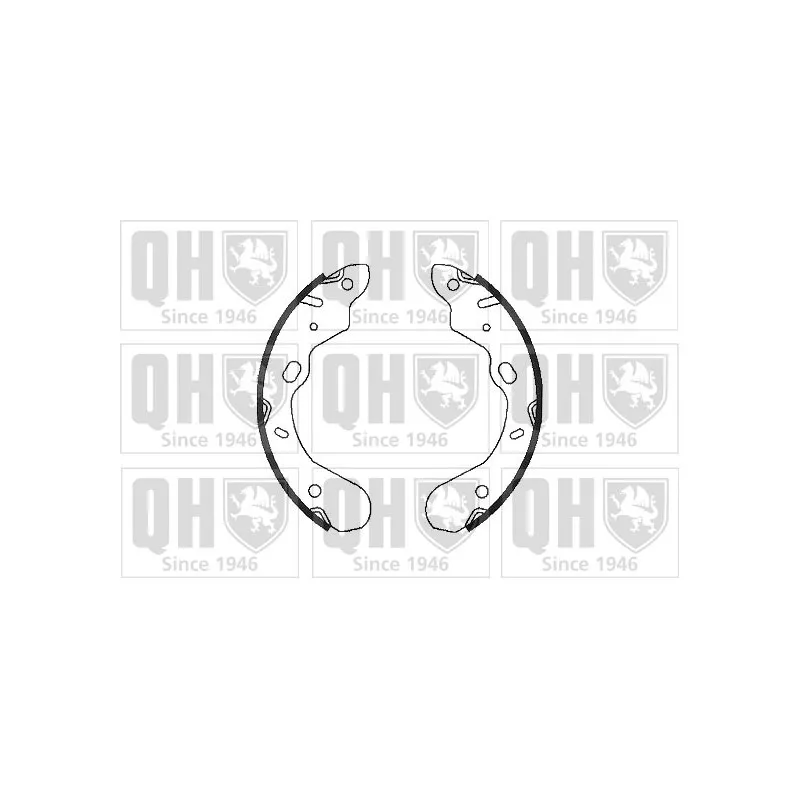 Jeu de mâchoires de frein QUINTON HAZELL BS1088