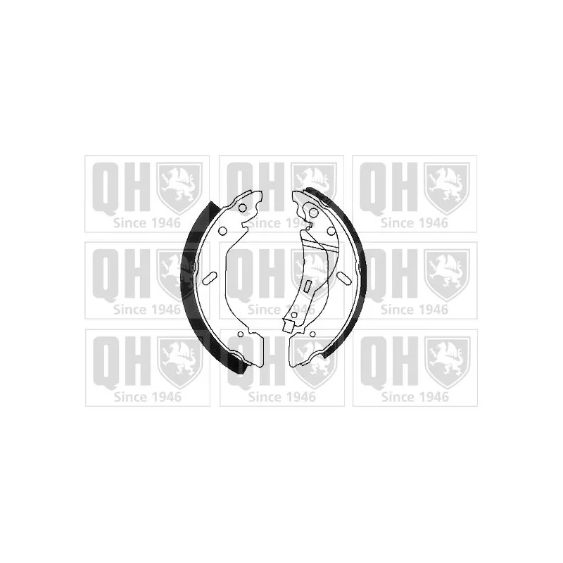 Jeu de mâchoires de frein QUINTON HAZELL BS1092