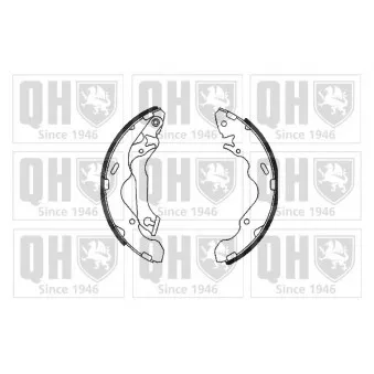 Jeu de mâchoires de frein QUINTON HAZELL BS1102