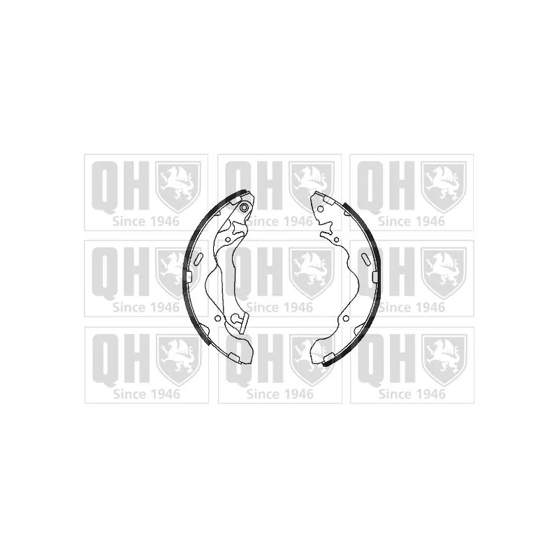 Jeu de mâchoires de frein QUINTON HAZELL BS1102