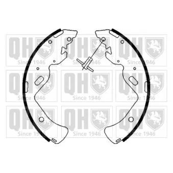 Jeu de mâchoires de frein QUINTON HAZELL BS1103