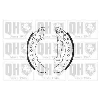 Jeu de mâchoires de frein QUINTON HAZELL BS1106