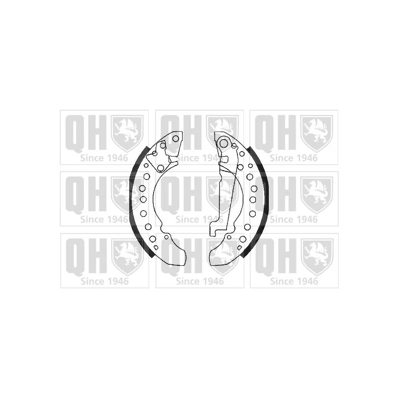 Jeu de mâchoires de frein QUINTON HAZELL BS1106