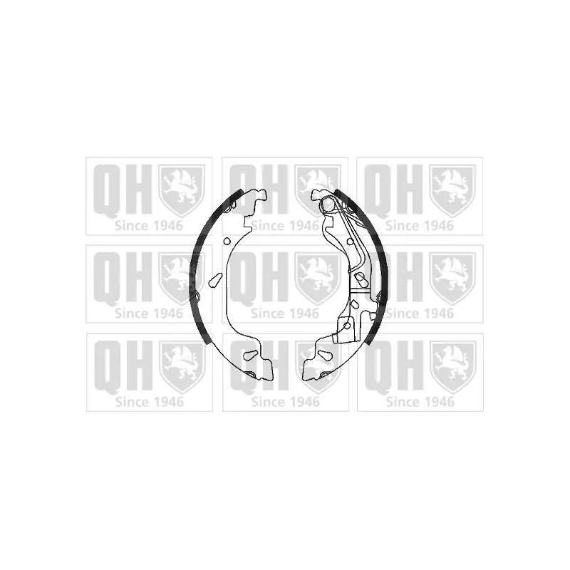 Jeu de mâchoires de frein QUINTON HAZELL BS1107