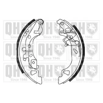 Jeu de mâchoires de frein QUINTON HAZELL BS1108