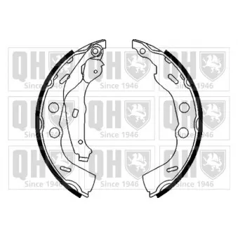 Jeu de mâchoires de frein QUINTON HAZELL BS1110