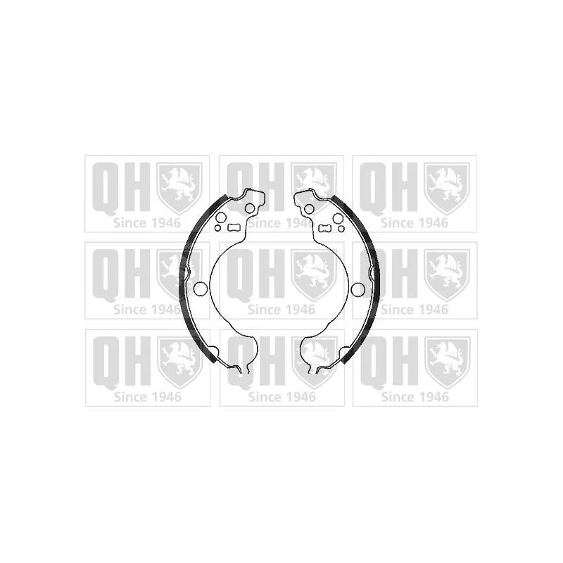 Jeu de mâchoires de frein QUINTON HAZELL BS1114