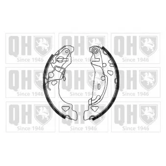 Jeu de mâchoires de frein QUINTON HAZELL BS1115
