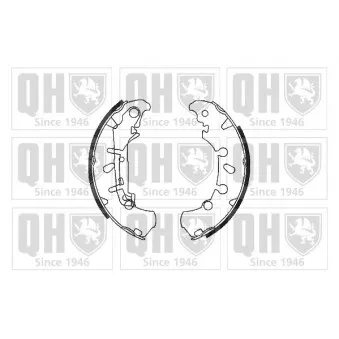 Jeu de mâchoires de frein QUINTON HAZELL BS1116