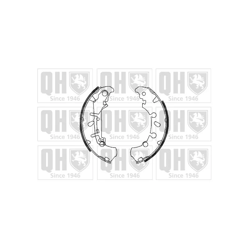 Jeu de mâchoires de frein QUINTON HAZELL BS1116
