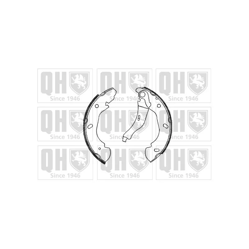 Jeu de mâchoires de frein QUINTON HAZELL BS1117